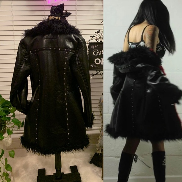 Tripp Nyc Monster Fur Jacket Coat - Picture 14 of 17